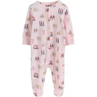 Next Pyjamas 'Cath Kidston London' beige / rosa / röd / svart