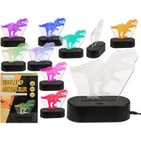 KidsDreamStore 3D Dinosaurie Lampa