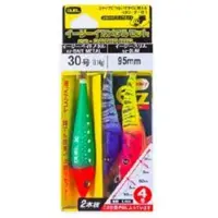 Duel Ez Slim Cloth+bait Metal 20/75g Rig 2 Bläckfiskjigg 80 Mm