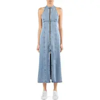 Armani Exchange för kvinnor. XW002261AF21338MB001 Denimklänning blå (XXS), Casual, Bomull, Ärmlös / Hängselbyxor