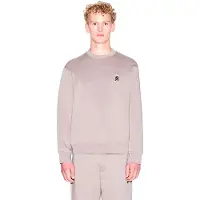 Armani Exchange för män. XM001777AF10818U6107 Sweatshirt med rund halsringning och taupe logotyp (M), Casual, Bomull
