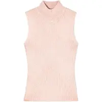 Armani Exchange för kvinnor. XW001876AF11957M4014 Topp Mock rosa (XS), Casual, Viskos, Ärmlös / Hängselbyxor