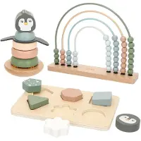 Woomax Wooden 3 Games Set Lärande Spel