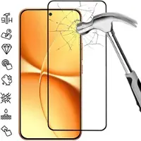 Mtp Products Xiaomi Redmi Turbo 5 Max/Poco X8 Pro Max Heltäckande skärmskydd i härdat glas - 9H - Svart kant
