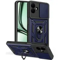 Mtp Products Samsung Galaxy A07 4G/5G Hybrid Skal med Roterande Ring med Kameraskydd - Blå