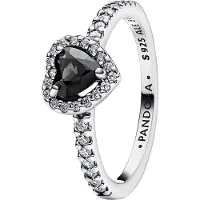 Pandora Timeless svart hjärta ring 198421C04-48