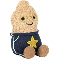 Jellycat Gosedjur - 15x7 cm - Amuseables Jordnöt Star Studentklä - - One Size - Gosedjur