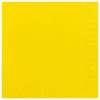 Duni Serviet 33x33 cm 3-lag gul - (8 pakker x 125 stk.)