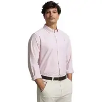 Silbon för män. S261020508298 Sport oxfordskjorta rosa (S), Casual, Bomull, Lång ärm