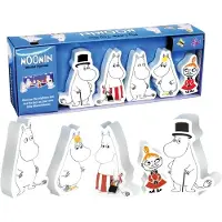 Muumi Mumin leksaksset med 5 träfigurer och lekplats | Mumin