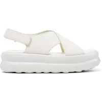 Camper för kvinnor. K201931-002 Pelotas Flota Up sandaler i läder, vita (39), Hud, 1 till 3 cm, Kardborreband, Casual