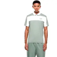 EA7 för män. 7M001528_AF22175 Polo Tennis Pro lagerkrans (XL), Blå, Casual, Polyester, Kort ärm