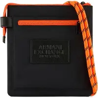 Armani Exchange för män. XM002044AF19932UC001 Kompakt axelremsväska svart (OSFA), Casual, Polyamid