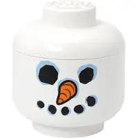 LEGO Förvaringslåda - Liten - Snögubbe-Huvud - 18,5 cm - - One Size - Förvaring