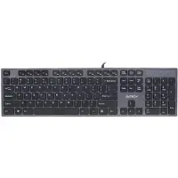 A4Tech KV-300H - Tangentbord - USB - QWERTY - amerikansk - grå, svart