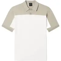 Armani Exchange för män. XM002151AF22062M1297 Polo Elegant off-white (S), Vit, Casual, Bomull, Kort ärm
