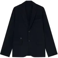 Armani Exchange för män. XM002075AF22572UC001 Dekonstruerad svart blazer (44), Casual, Klassisk, Polyamid