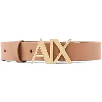 Armani Exchange för kvinnor. 941125CC719U6299 Bälte med brun logotyp (75cm), Casual, Hud