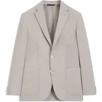 BOSS Slim-fit blazer in micro-patterned virgin wool