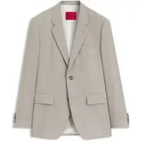 HUGO Modern-fit suit jacket in stretch twill