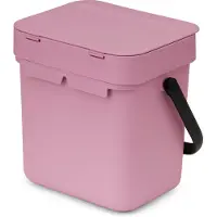 Brabantia Sort & Go, 3 l, Rektangulär, Återvunnen plast, Rosa, Lilac Pink, Manuell