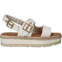 Toms Giana Textil Dam Vit Strand Sandaler