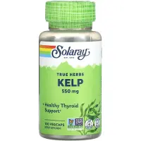 Solaray Kosttillskott Med Kelp 550 Mg 100 Enheter