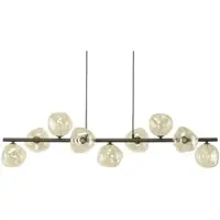 TK Lighting Glas pendellampa Lava , dimbar, Brun / rost, Vardagsrum / matsal, Glas, Pendellampa