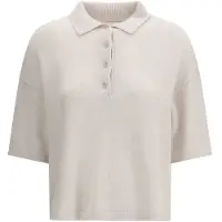 Allude Beige Kashmir Polo Skjorta
