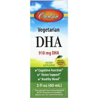 Carlson Växtbaserat DHA, Naturlig Citronsmak, 910 mg, 60 ml (2 fl oz)