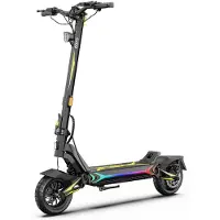 OOTD Dagens Outfit SR1 Vuxen Hopfällbar Pendlar E-Scooter 1400W 48V20Ah Batteri 10 Tum Slanglösa Däck Mekaniska Vajer Skivbromsar Dubbel Fjäder Stötdämpning svart