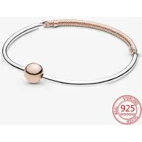 Wucifang Jewelry Äkta 925 Sterling Silver Infinite Knotted Heart T-Bar Strip Armband Multi-Snake Bangle Bröllopsfest Flickor Fina smycken 19cm