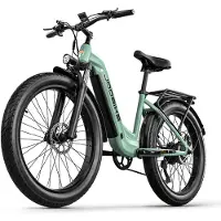 Electric Ride JOOBIKE JOO1 Elcykel 1000W 48V17.5Ah E-Mountainbike Vuxen Ebike Herr Elcykel 26 Tum Fettdäck Terräng E-Cykel grön