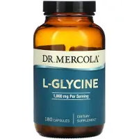 Dr. Mercola , L-Glycin, 180 Kapslar (500 mg per kapsel)