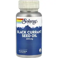 Solaray Svartvinbärsfröolja, 600 mg, 90 mjukkapslar
