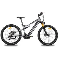 Electric Ride Hedatx TX19 48V 1000W 19.2Ah Elcykel 27.5 x2.4 Vuxen E-Mountainbike Herrar Assisterad Elcykel Hudraulisk Broms grå