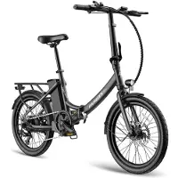 Electric Ride Fafrees F20 Lätt Vikbar Bekväm Elcykel 250W 36V16.75Ah Terrängcykel E-cykel för Vuxen svart
