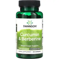 Swanson Health , Kurkumin & Berberin med Svart Peppar, 60 Caps