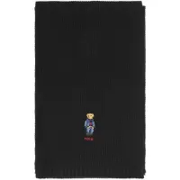 Ralph Lauren Enfärgad Denim Björn Stickad Halsduk Pc1464 001 PC1464-001