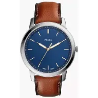 Fossil Minimalistisk herrkvartsur, armband i rostfritt stål, casual klocka FS5304
