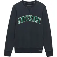 Superdry för män. M2014590A Sudadera Athletic Applique Relaxed marinblå (XL), Casual, Bomull, Marino