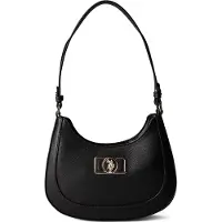 U.S. POLO ASSN. Axelremsväska 'Jones Chic' guld / svart