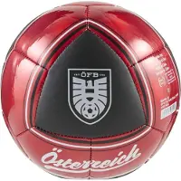 Österrike Fotboll Culture Mini - Svart/Röd, storlek Mini