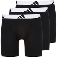 Adidas Boxershorts Brief Active Flex Cotton 3-pack - Svart/vit, storlek XX-Large
