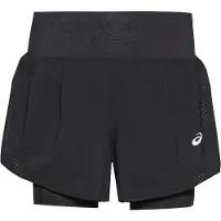 Asics Sportbyxa 'ROAD' silvergrå / svart
