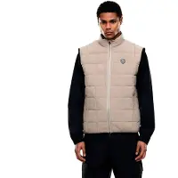 Emporio Armani för män. 7M001512_AF21509 Premium Shield väst beige (XL), Casual, Polyester