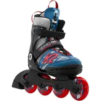 K2 Rullskridskor - Eddie Pro - Blå/Röd - Inlines - - 35/40 - Rullskridskor