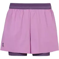 ON - Trail running-kläder dam - 3" Performance 2/1 Shorts Sakura | Dewberry för Unisex - Storlek L - Rosa
