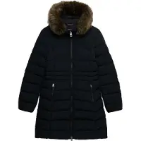 Superdry Faux Fur Fuji Mid Length Jacka