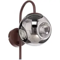 LINDBY Vägglampa Valentina , dimbar, Brun / rost, Vardagsrum / matsal, Metall, Design, Vägglampa, vägglampa inomhus